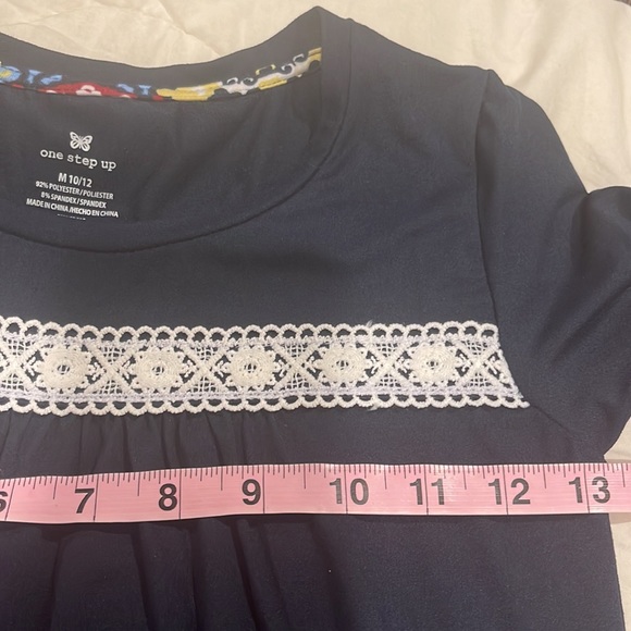 One step up long sleeve high low tunic, girls M 10/12 - Picture 7 of 8